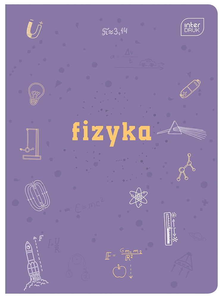 Zeszyt A5/60k kratka FIZYKA Hybrid Interdruk